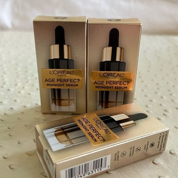 L’Oreal Age Perfect Cell Renewal Midnight Serum Mini Size Bundle, New NIB - Picture 2 of 2